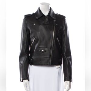 Mackage Black Leather Moto Jacket